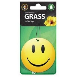 Grass ароматизатор картонный "Смайл" (гибискус)